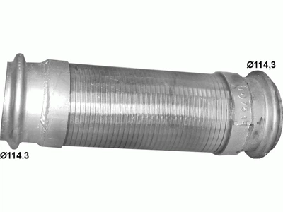 Труба проміжна Volvo FL/B10/B/B10/BLE/B12/DH/10A/B10/R/B9 85-00 (75.14) Polmostrow