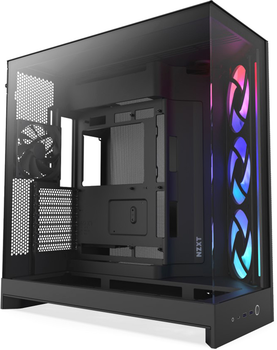 Obudowa NZXT H9 Flow RGB Dual-Chamber Mid-tower Case All Black (CM-H92FB-R1)