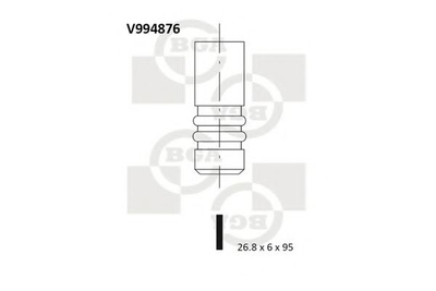 Клапан ГБЦ BGA (V994876)