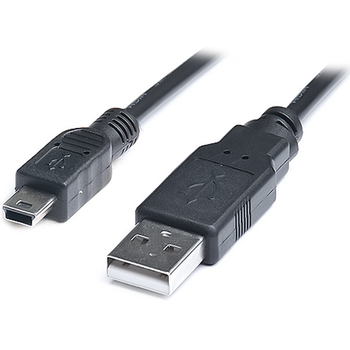 Кабель REAL-EL USB - mini USB V 2.0 (M/M), 1.8 м, черный (EL123500006)