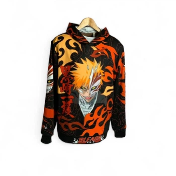 Худі YADRIK Аніме Бліч Ичиго Курасаки (Oversize XL) 3D
