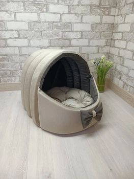 Будинок лежанка для котів та собак Animals_joy Корзина М 46*42 см (142)