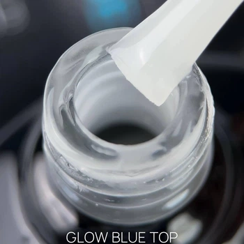 Топ для гель лака светящийся в темноте Crooz Glow Blue Top 8 мл (Голубой)