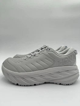 Мужские кроссовки HOKA ONE ONE BONDI SR WIDE 1129350 HMLR 40,5 (EU 40 2/3, USA 7,5 2E, 25,5 см) светло-серые