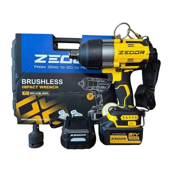 Гайковерт ударный аккумуляторный Zegor SDP-21BL MAX 21V Profesional/бесщеточный двигатель/с подсветкой