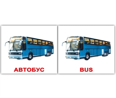Карточки мини русско-английские Транспорт/Transport 096709