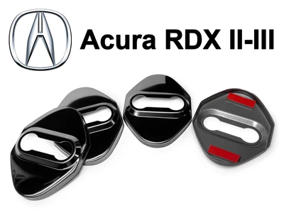 Накладка (заглушка) замка дверей Acura RDX (II-III) (4 двери) Черные