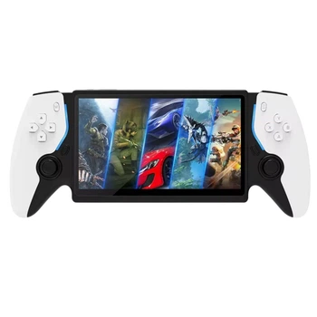 Портативна ігрова 3D консоль з HD екраном 7" 1024х600p HC800 Game Player 5 15000 Ігор 64Гб 1GB DDR3 3500мАг ARM Cortex A7 4-Core Linux PSP Для дітей та дорослих Ретро Dendy олдскульні ігри White