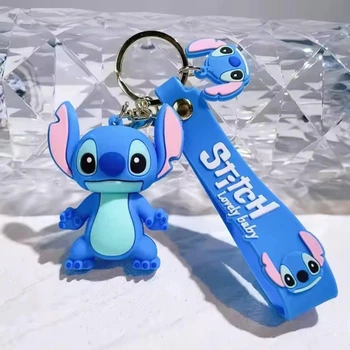 Брелок Стич (Stitch) с карабином, синий