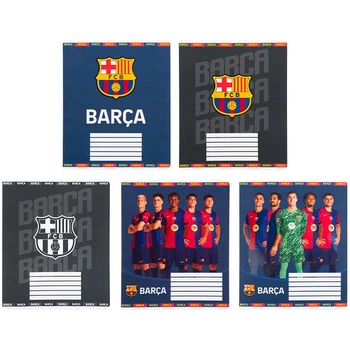 Тетрадь школьная KITE, 12 листов, FC Barcelona, клетка, (BC25-232)