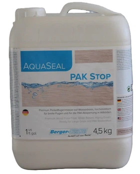 Эластичная, водная шпатлевка для паркета Berger AquaSeal PAK Stop 4,5кг