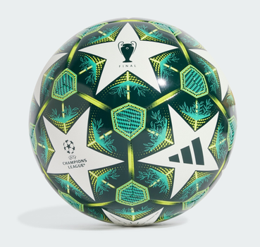 М'яч футбольний Adidas UCL 2025 Munich Training JH1281 №4 Біло-зелений