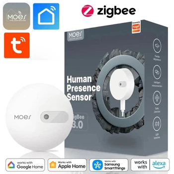 Датчик присутності/руху MOES Human Presence Sensor ZigBee 3.0 Apple HomeKit, Smart Life (ZSS-LP-HP02-MS)