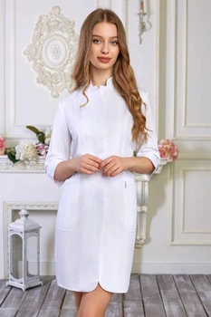 Медицинский Женский Халат Розалия Коттон размер 58 (2197524615-58)
