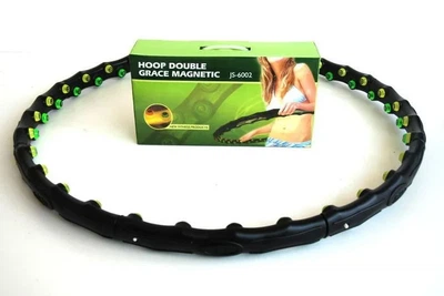 Обруч масажний Хула Хуп Hula Hoop з магнітами для схуднення та талії, розбірний, 97 см, JS-6002, 1,35 кг