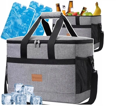 Термосумка Trizand 40 л сумка холодильник 47 x 28,5 x 30 см + 2 аккумулятор холода (23843)