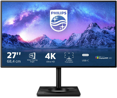 Монітор 27" Philips 279C9 4K IPS 60 Гц Б/В