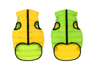 Курточка для тварин Airy Vest двостороння M 50 жовто-салатова (1628)