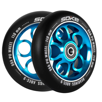 Kolka do hulajnogi Soke 110 mm niebieskie 2 szt. 1677 (5908220478515)
