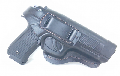 Поясна шкіряна кобура для пістолета Beretta 92, зі скобою (8547)
