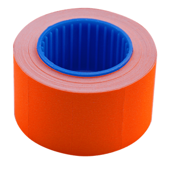 Цінник BUROMAX 282103-11 (26*16) 6м 375шт. прямокутний, помаранчевий (зовнішня намотка), до пістолета BUROMAX 4312 (10) /BM.282103-11/