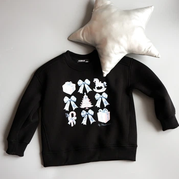Світшот різдвяний Alwair Kids Чорний 98-104 81048