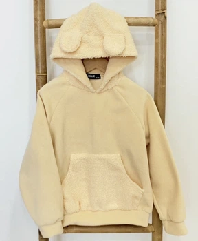 Худі дитячий флісовий ведмедик Alwair Kids Бежевий 116см 13937