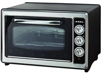 Духовка електрична ASEL AF-0723 50 л 1300 Вт Чорна