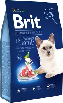 Сухий корм для стерилізованих котів Brit Premium by Nature Cat Sterilized Lamb з ягням 8 кг (171871)