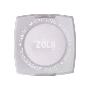 Матирующая пудра Zola прозрачный бархат Magic Mattifying Powder Transparent Velvet White 5 г