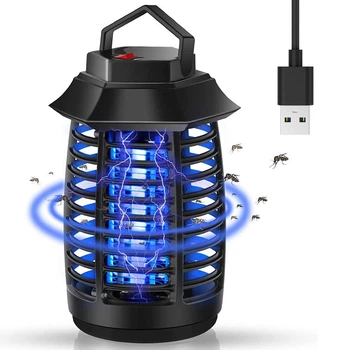 Лампа-ликвидатор комаров и насекомых USB портативное устройство для уничтожения мошек и летающих насекомых