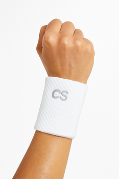 Напульсники спортивные на руку Compressport Racing Sweatbands, White (XBNU10490001TU)