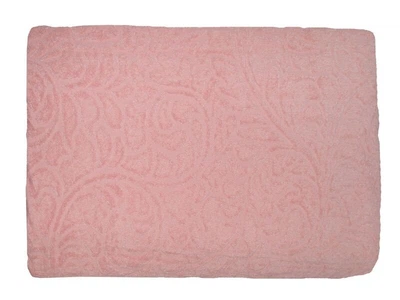 Простирадло махрове Parisa Home. Жаккард J-079 - N04 персикового кольору-150х200