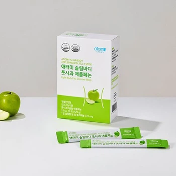 Желе из зеленых яблок для сжигания жира 28 стиков Atomy Slim Body Applephenon Jelly Stick Корея
