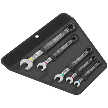 Ключи рожково-накидные в сумке: дюймовые 5/16"-3/4" набор 5шт Wera 6003 Joker 5 Imperial Set 1 (05020240001)