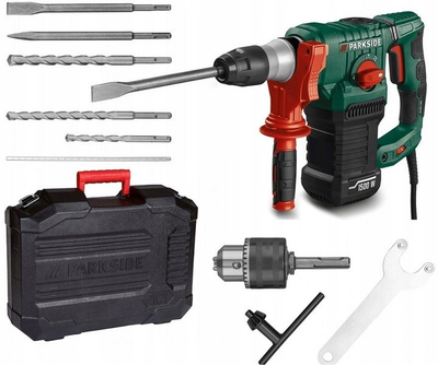 Перфоратор Parkside PBH 1500 E5 1500Вт SDS-Plus 5Дж 3 режими