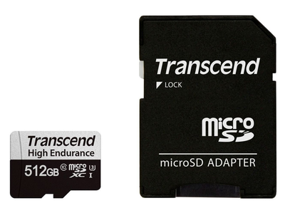 Карта пам’яті Transcend 512GB microSDXC class 10 UHS-I U3 High Endurance (TS512GUSD350V) 292350