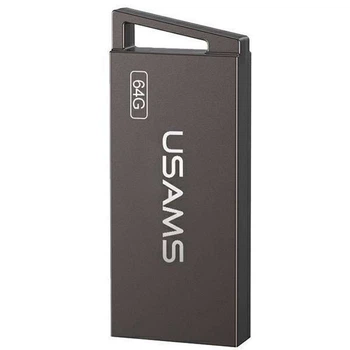 Флеш накопичувач USAMS US-ZB207 USB2.0 High Speed Flash Drive 64 Gb (Iron-grey) (156169)