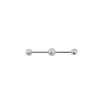 Штанга в ухо медицинская сталь по середине шарик 1,6х30х6&5 BRDT14