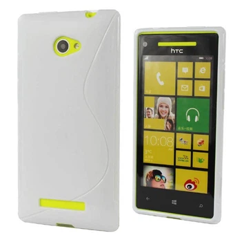 Чехол Logarm TPU S-line для HTC 8X Белый Без бренда