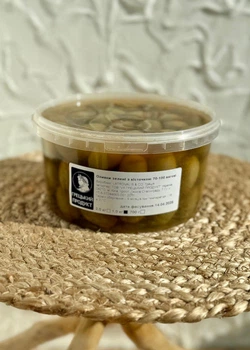Оливки зеленые Халкидики с косточкой Greek Product 1кг