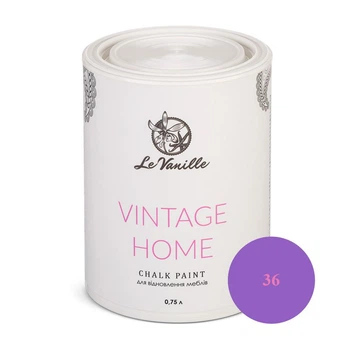 Крейдова фарба Le Vanille Vintage Home лавандова (колір 36) 0,75 л