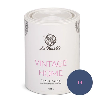 Крейдова фарба Le Vanille Vintage Home темно-синя (колір 14) 0,75 л