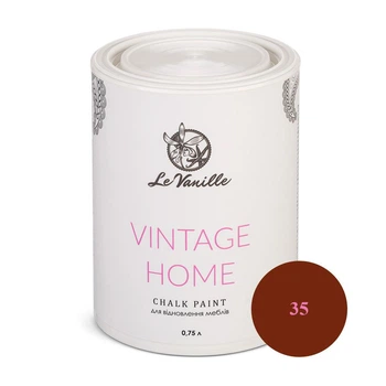 Крейдова фарба Le Vanille Vintage Home бордова (колір 35) 0,75 л