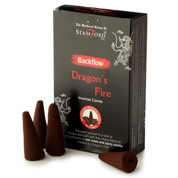 Ароматичні бекфлоу конуси троянда і ваніль Stamford Dragon's fire