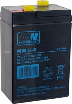 Акумуляторна батарея MW Power VRLA AGM MW 5-6 6V 5Ah (5901885207155)