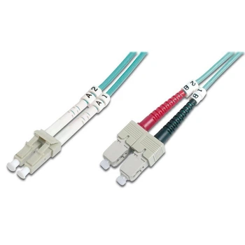Патч-корд волоконно-оптичний DIGITUS LC/UPC-SC/UPC, 50/125, MM, OM3, duplex, 1м