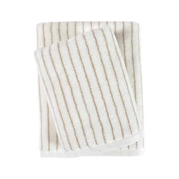 Полотенце Lotus Home Отель Premium - Microcotton Stripe Ecru-Kahve 50*90 550 г/м2