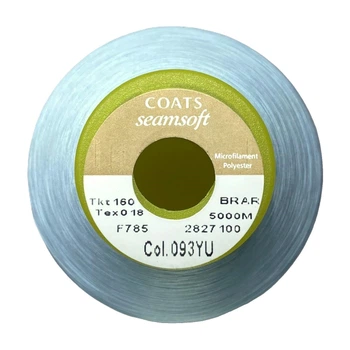 Нить для оверлока Coats Seamsoft №160 / 5000м F785-093YU Светло-голубой