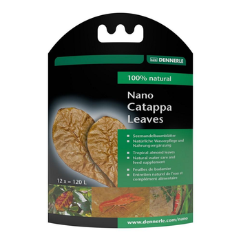Листья миндального дерева Dennerle Nano Catappa Leaves, 12 шт для креветок и раков (5916)